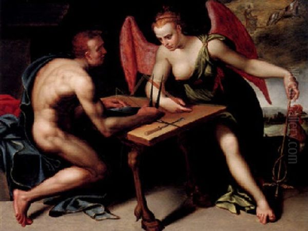 An Allegory Of Reason Oil Painting by Jacob De Backer