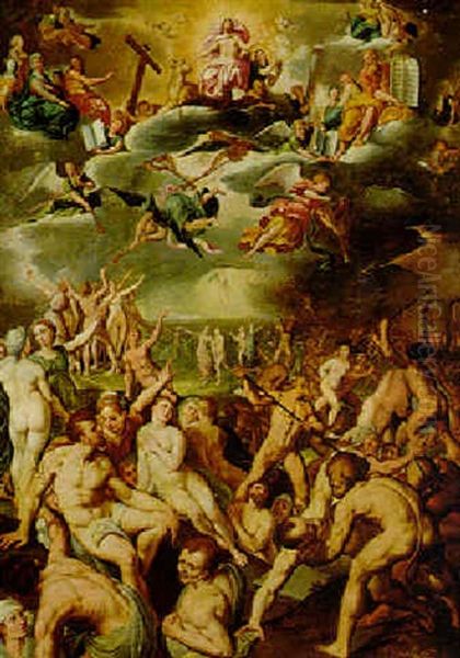 The Last Judgement Oil Painting by Jacob De Backer