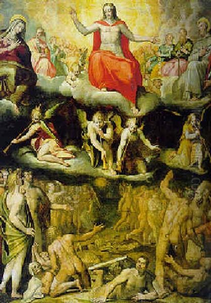 The Last Judgment Oil Painting by Jacob De Backer