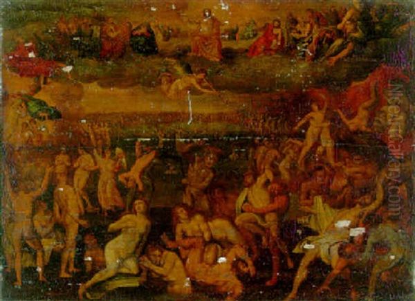 The Last Judgement Oil Painting by Jacob De Backer