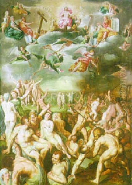 The Last Judgement Oil Painting by Jacob De Backer