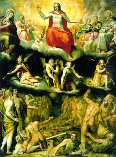 The Last Judgement Oil Painting by Jacob De Backer