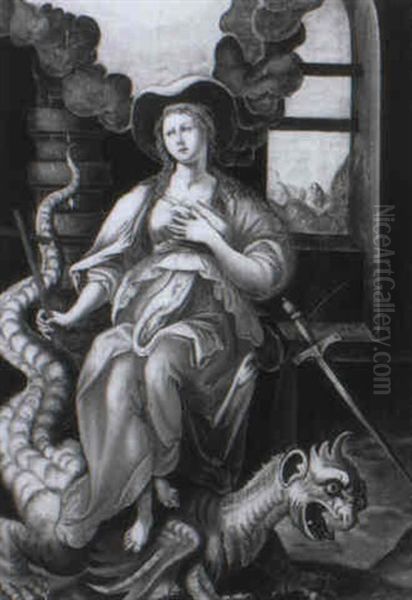 St. Margaret Of Antioch by Jacob De Backer