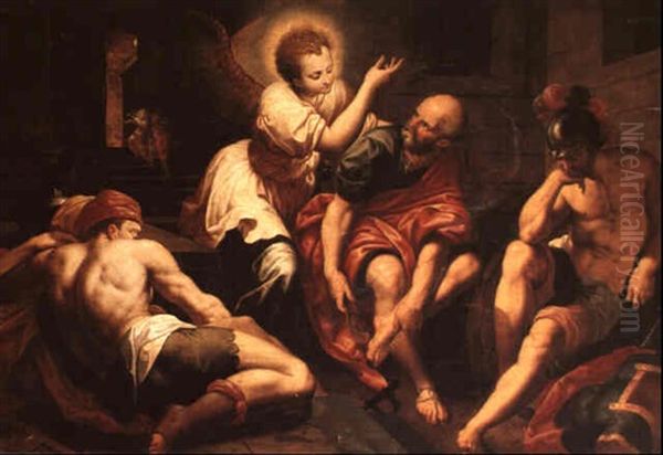 The Liberation Of Saint Peter Oil Painting by Jacob De Backer