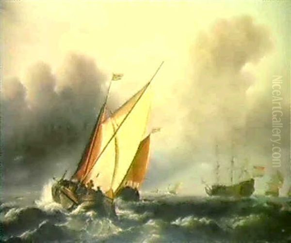 Marine Oil Painting by Ludolf Backhuysen the Elder