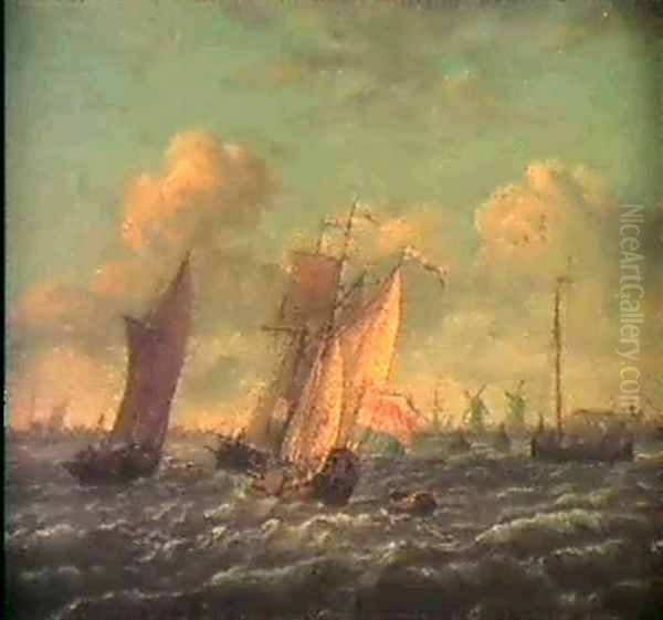 Marine Oil Painting by Ludolf Backhuysen the Elder