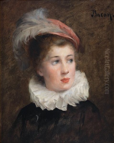 Portrait Of A Young Boy Oil Painting by Henry Bacon