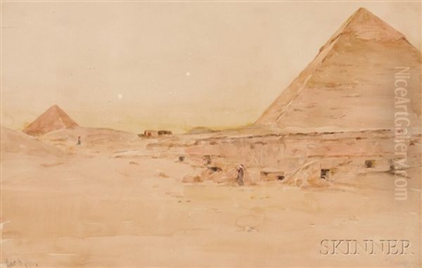 The Pyramids At Giza Oil Painting by Henry Bacon