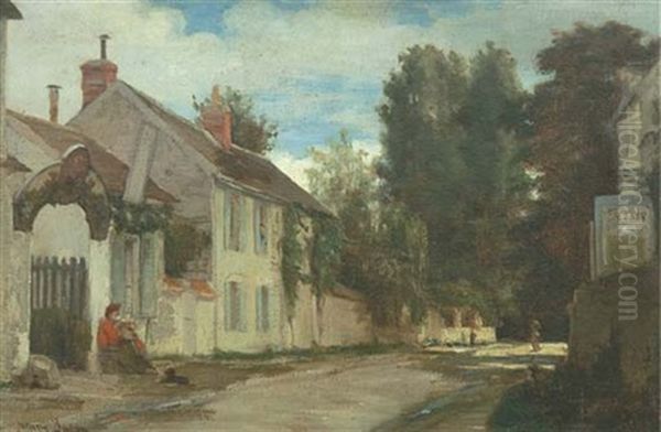 A Summer Afternoon Oil Painting by Henry Bacon