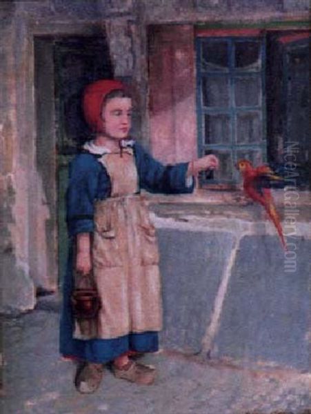 Pretty Polly Oil Painting by Henry Bacon