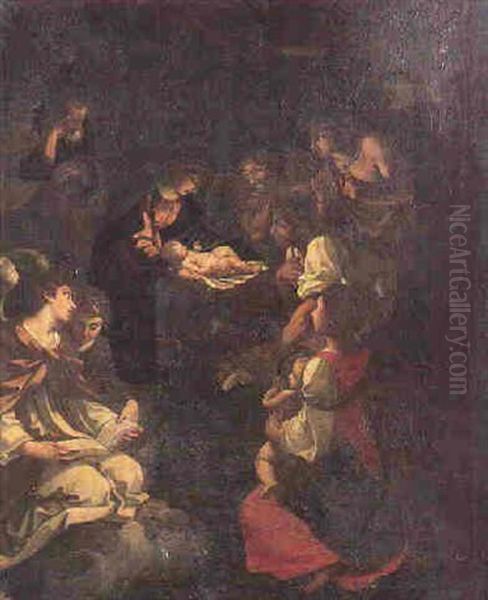 The Adoration Of The Shepherds Oil Painting by Sisto Badalocchio