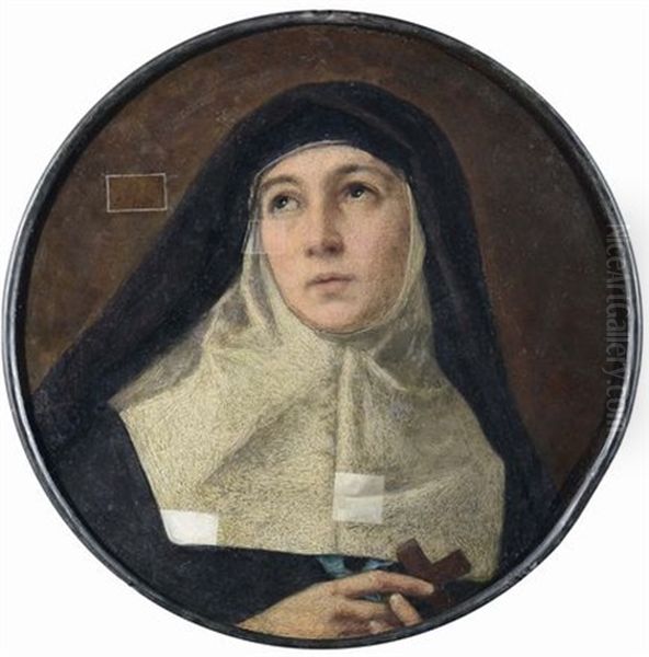 Ritratto Di Suora Oil Painting by Giovanni Raffaele Badaracco