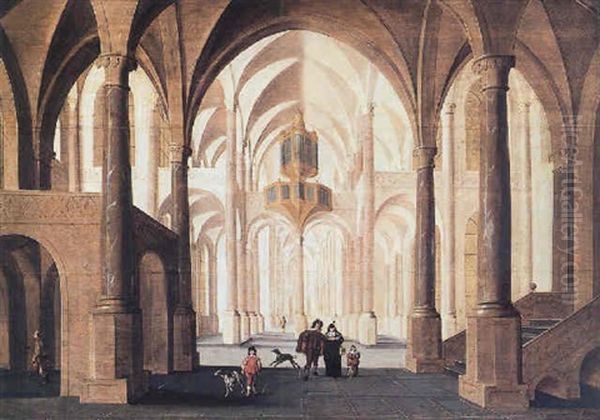 Een Kerkinterieur Oil Painting by Hans Jurriaensz van Baden