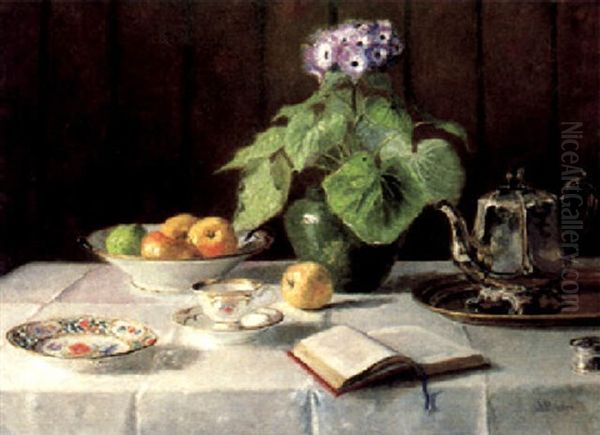 Stilleben Mit Obst Oil Painting by Augustin Bader