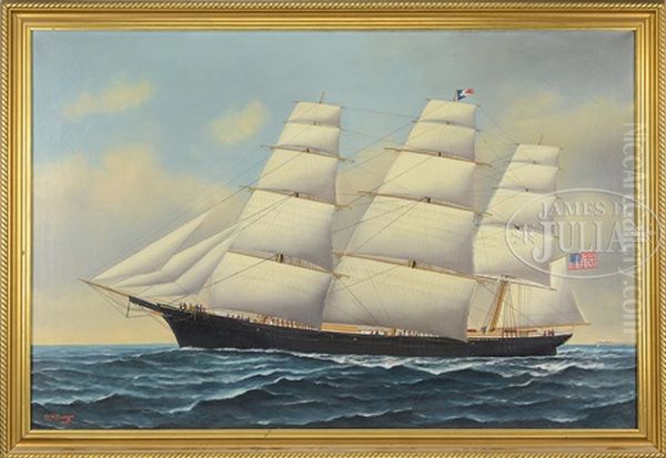 Portrait Of Sovereign Of The Seas Oil Painting by Solon Francis Montecello Badger