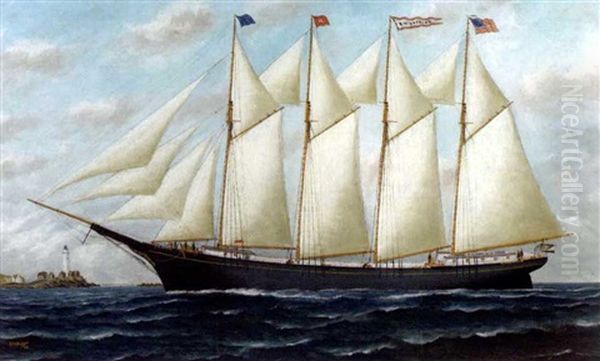 Portrait Of The Four-masted Schooned 