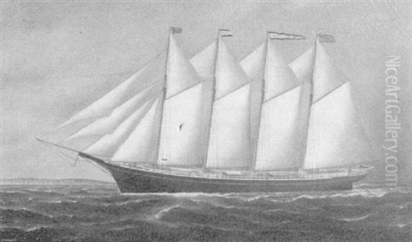 Four-masted Schooner 