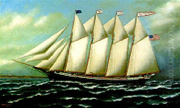 The Four Masted Schooner 