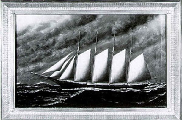 Portrait Of The Four-masted Schooner 