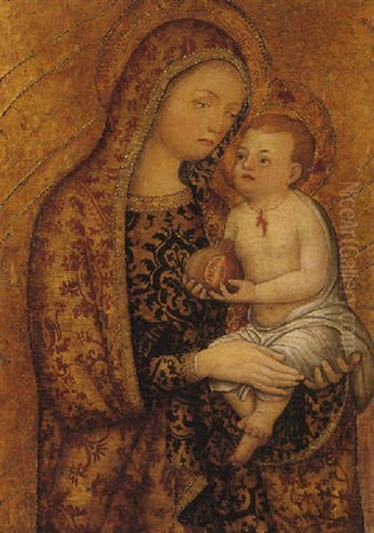 The Madonna And Child Oil Painting by Giovanni Badile