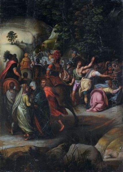 Christus Auf Dem Weg Nach Golgatha Oil Painting by Cornelis de Baellieur the Elder