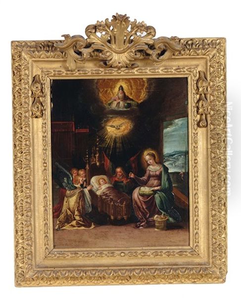 Nativita Oil Painting by Cornelis de Baellieur the Elder