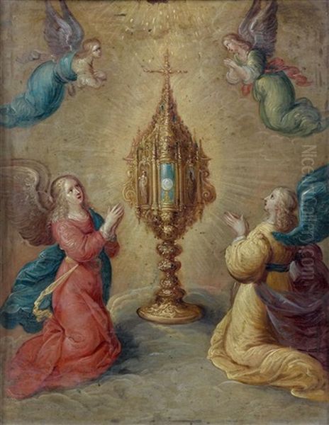 Le Triomphe De L'eucharistie Oil Painting by Cornelis de Baellieur the Elder