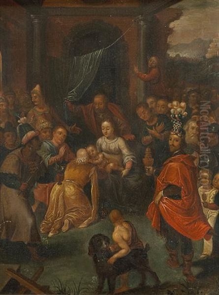 The Adoration Of The Magi Oil Painting by Cornelis de Baellieur the Elder