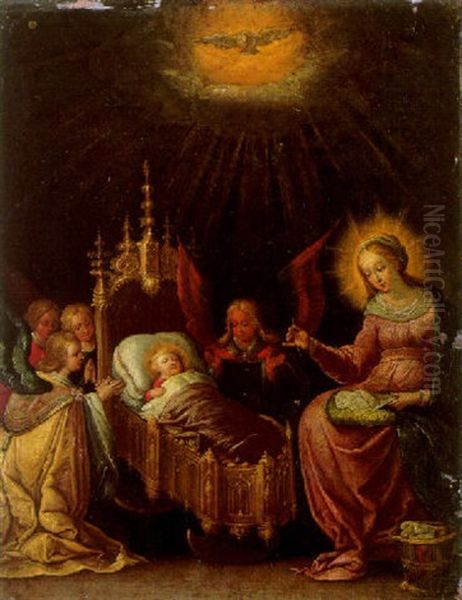 The Nativity Oil Painting by Cornelis de Baellieur the Elder