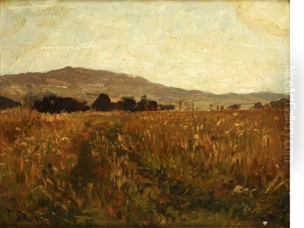 Landscape Oil Painting by Fritz Baer