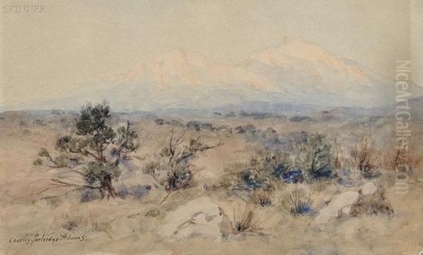 The Spanish Peaks Oil Painting by Charles Partridge Adams