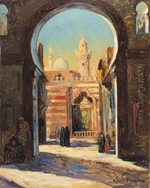 Le Mousky, Vieux Caire Oil Painting by Emile Baes