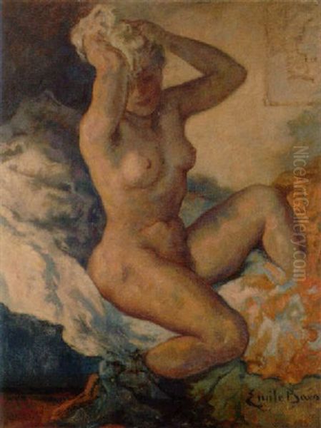 Femme Nue Oil Painting by Emile Baes