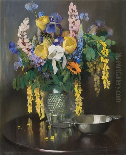 Bouquet Joyeux Oil Painting by Firmin Baes