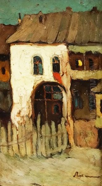 Old House Oil Painting by Aurel Baesu