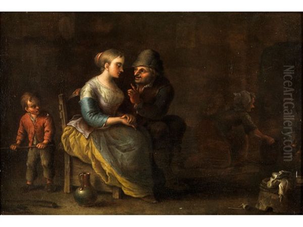 Der Verfuhrerische Ratgeber Oil Painting by Johann Daniel Bager