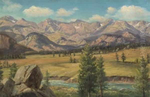 Rocky Mountains Oil Painting by Henry Howard Bagg