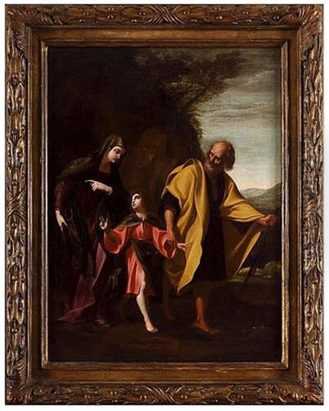 The Return Of The Holy Family To Nazareth by Cavaliere Giovanni Baglione