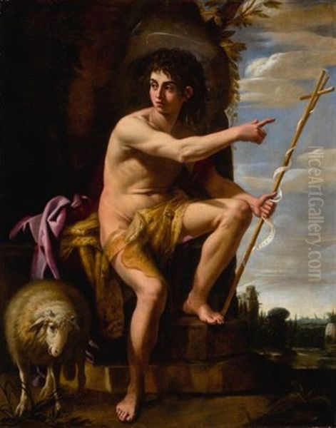 Saint John The Baptist In The Wilderness by Cavaliere Giovanni Baglione