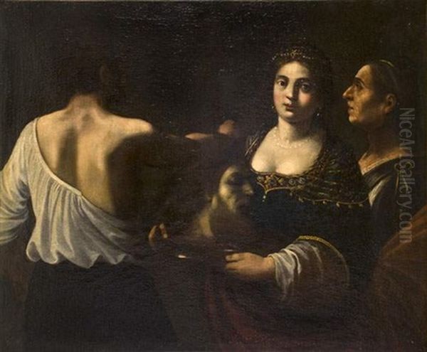 Salome Et La Tete De Saint Jean-baptiste Oil Painting by Cavaliere Giovanni Baglione