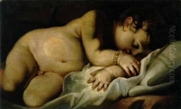 Amore Dormiente Oil Painting by Cavaliere Giovanni Baglione