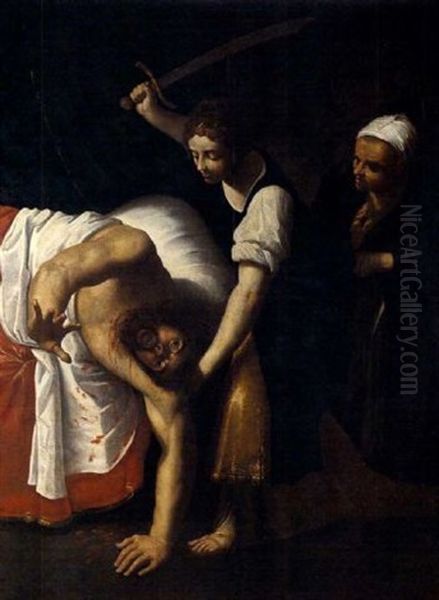 Judith Et Holoferne Oil Painting by Cavaliere Giovanni Baglione