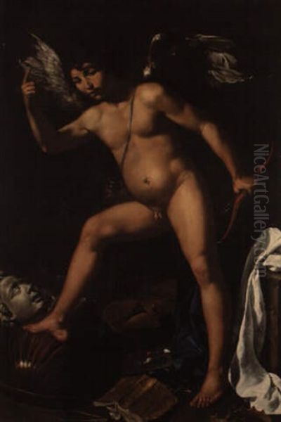 L'amour Vainqueur Oil Painting by Cavaliere Giovanni Baglione