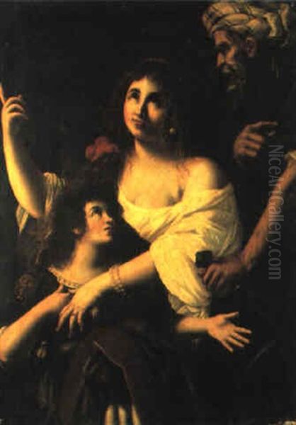 Giuseppe Interpreta I Sogni Oil Painting by Cavaliere Giovanni Baglione