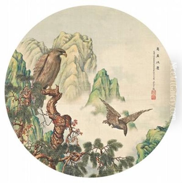 Eagle Oil Painting by  Bai Zongwei