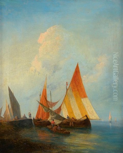 Sailing Boats Oil Painting by Theodor Ilich Baikoff