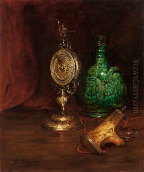 Still Life With Antiques Oil Painting by Joseph Bail