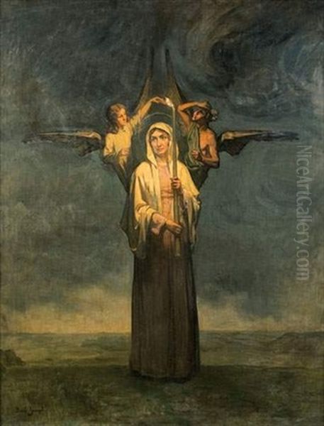 Sainte-genevieve Oil Painting by Joseph Bail