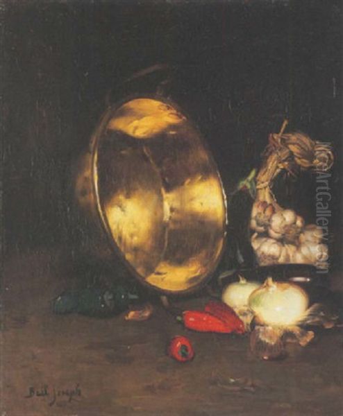 Nature Morte Au Chaudron Oil Painting by Joseph Bail