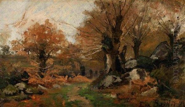 Foret En Automne Oil Painting by Ernst Baillet